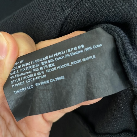 Theory Zip up hoodie light M - Picture 4 of 5